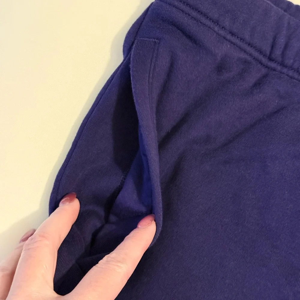 SKIMS Cotton Fleece Classic Shorts Concord Purple XL NWT